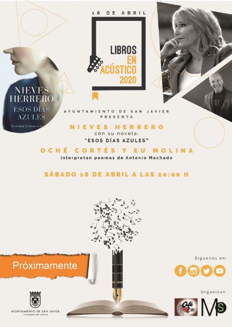 “Libros en Acústico” vuelve a San Javier con Nieves Herreno y Nacho Montes como autores invitados - 4, Foto 4