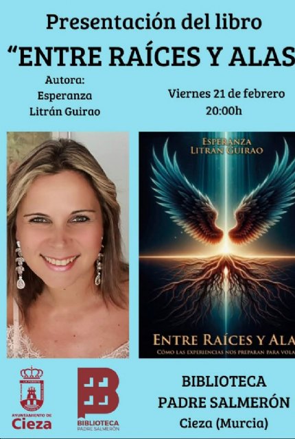 La escritora ciezana Esperanza Litrán Guirao presenta Entre raíces y alas en la biblioteca municipal - 1, Foto 1