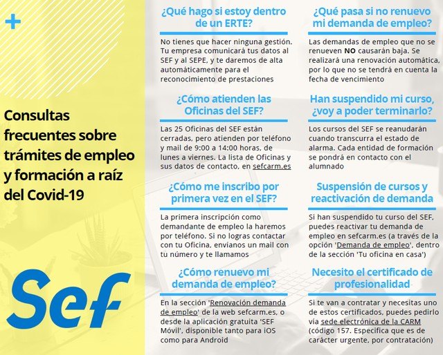 Empleo aclara las principales dudas sobre las gestiones con el SEF - 1, Foto 1