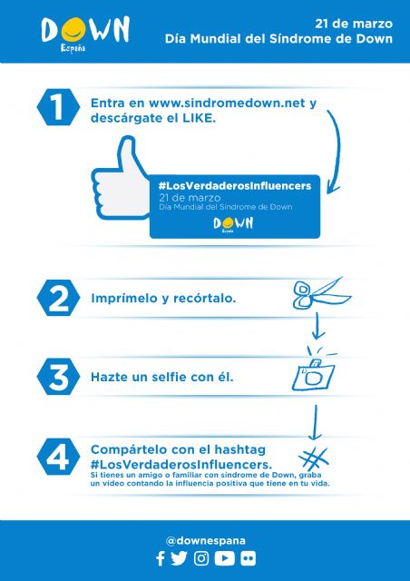 DOWN ESPAÑA lanza la campaña #LosVerdaderosInfluencers para el Día Mundial del Síndrome de Down - 1, Foto 1