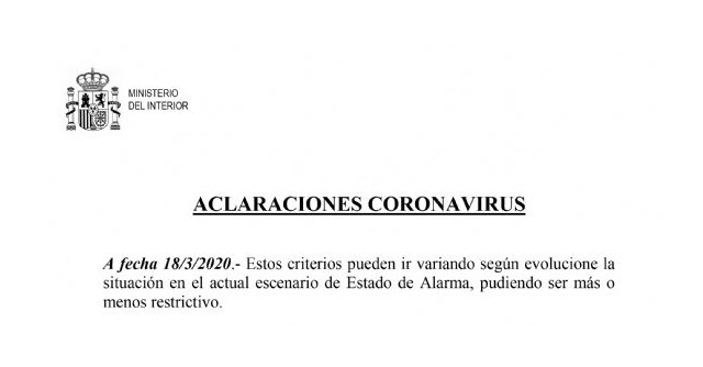 Aclaraciones del estado de alarma - 1, Foto 1
