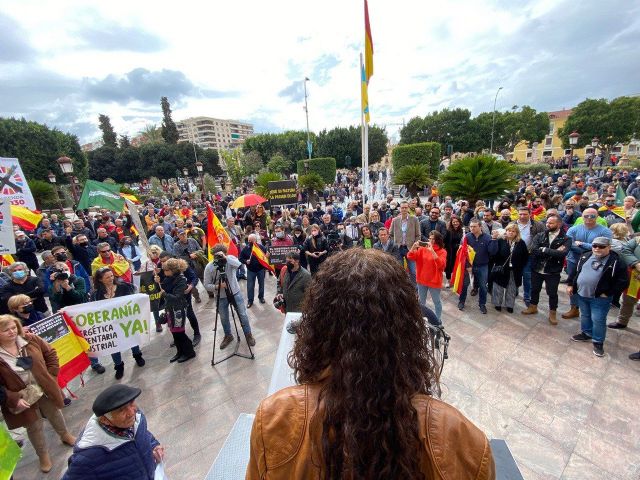 Solidaridad y VOX reúnen a miles de españoles frente al Ayuntamiento de Murcia - 2, Foto 2
