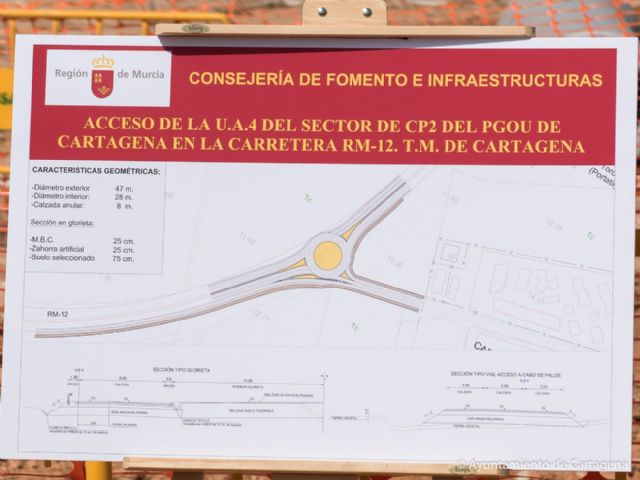 Empieza la construcción de la nueva rotonda de acceso a Cabo de Palos - 5, Foto 5