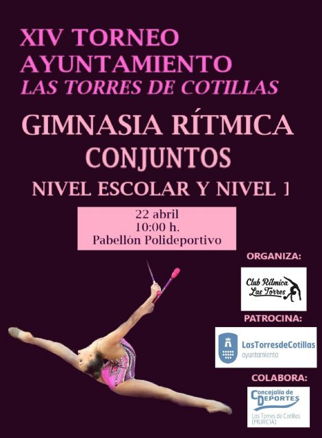 El 'XIV Torneo Ayuntamiento de Las Torres de Cotillas' de gimnasia rítmica espera a unas 350 participantes - 1, Foto 1