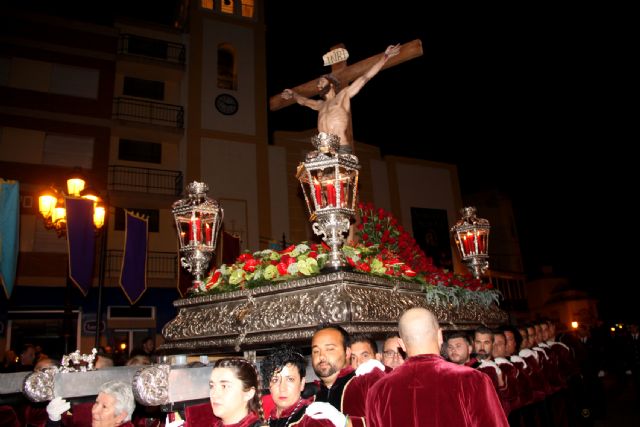 Puerto Lumbreras acogió la procesión del Silencio en la noche de Jueves Santo - 1, Foto 1
