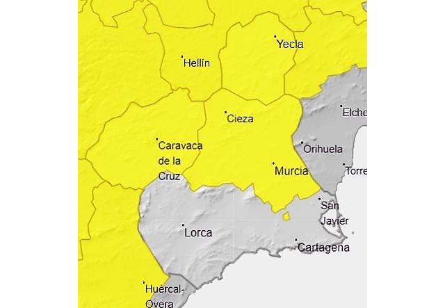 Aemet actualiza avisos amarillos por lluvias y tormentas para hoy - 1, Foto 1