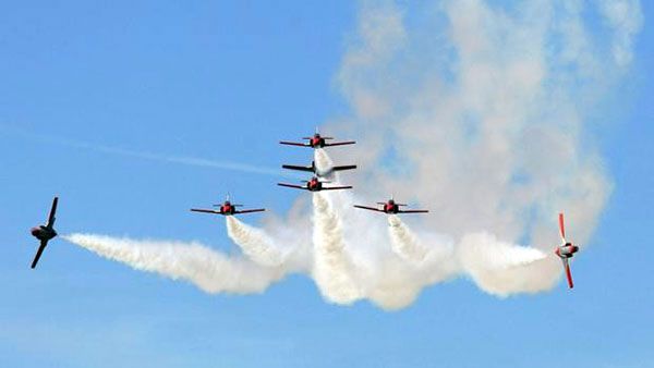 El Ejercito del Aire ha desvelado este lunes los ejercicios que llevará a cabo la Patrulla Águila en Sevilla - 1, Foto 1