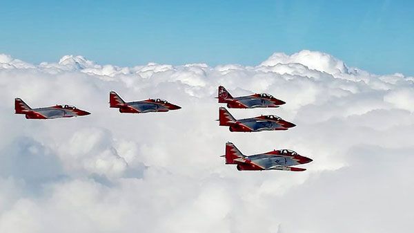 El Ejercito del Aire ha desvelado este lunes los ejercicios que llevará a cabo la Patrulla Águila en Sevilla - 3, Foto 3