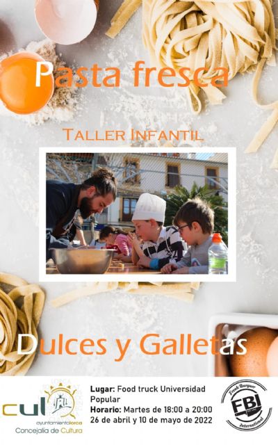 La Universidad Popular y el restaurante FBI organizan los cursos 'Arte en la cocina, pasta creativa y cocina de aprovechamiento' y 'Arte en la cocina infantil: pasta fresca, dulces y galletas' - 1, Foto 1