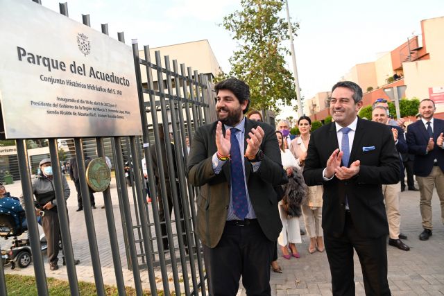 López Miras inaugura el Parque del Acueducto en Alcantarilla - 1, Foto 1