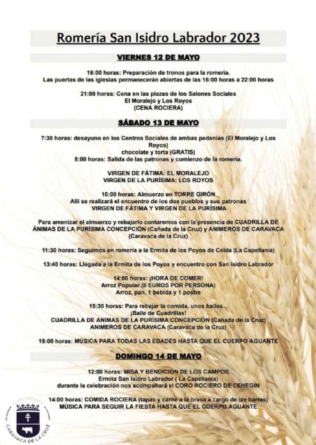 Vuelve la Romería de San Isidro Labrador de El Moralejo, Los Royos y La Capellanía, una tradición que se recupera por segundo año - 4, Foto 4