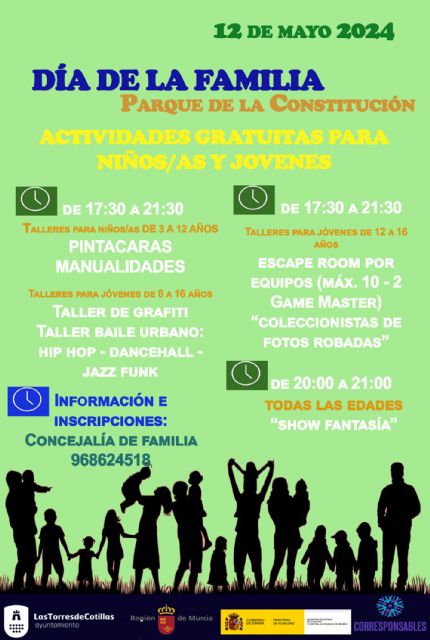 Las Torres de Cotillas celebrará el día de la familia con una jornada plena de actividades gratuitas - 4, Foto 4