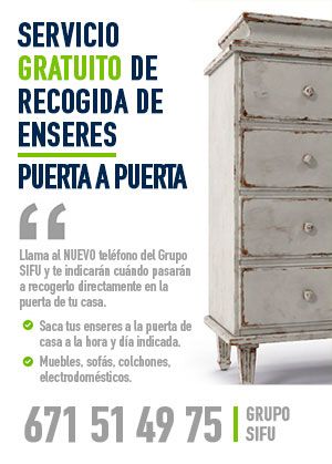 Nuevo número de teléfono del servicio gratuito de recogida de enseres puerta a puerta en Molina de Segura - 1, Foto 1