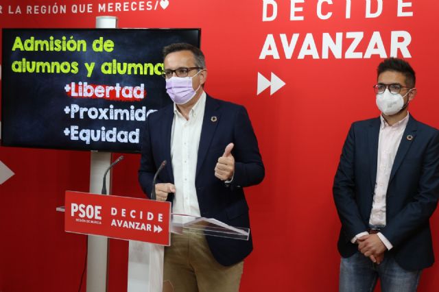 Diego Conesa pide a López Miras que rectifique el decreto de admisión de alumnos para no crear inseguridad jurídica a las familias - 1, Foto 1