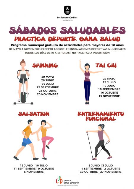 Sábados saludables en Las Torres de Cotillas con spinning, taichi, salsation y entrenamiento funcional - 1, Foto 1