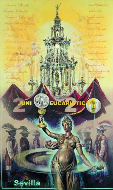 Presentado el magnífico cartel pictórico del junio Eucarístico en Sevilla - 3, Foto 3