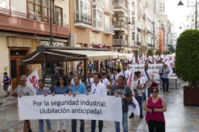 El sindicato STR reúne a más de 300 personas en su movilización en Cartagena - 2, Foto 2