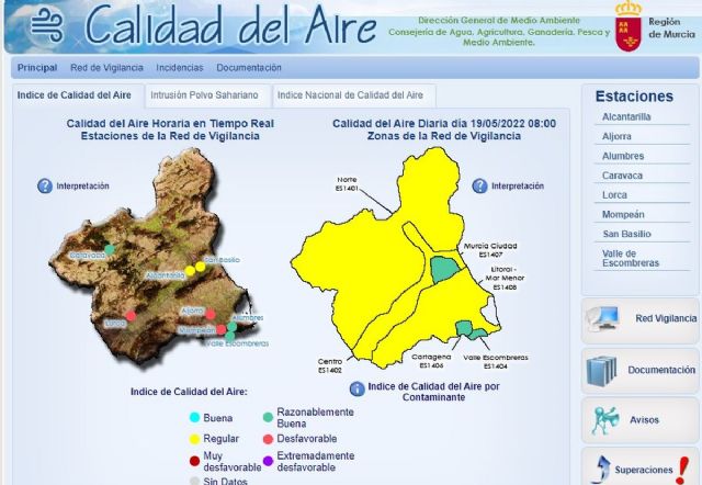 Activado el nivel preventivo por partículas en suspensión en La Aljorra - 1, Foto 1