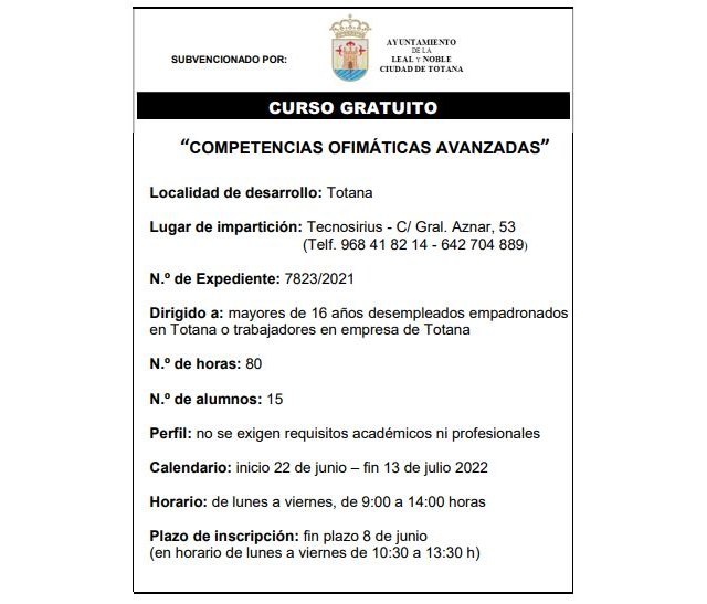 Curso gratuito Competencias ofimáticas avanzadas, Foto 2