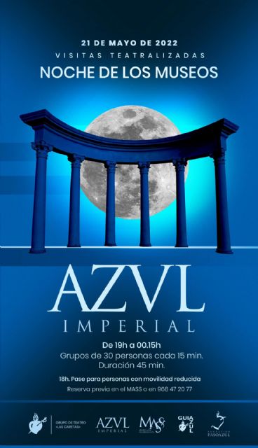 El Paso Azul celebrará la Noche de los Museos 2022 con la visita guiada 'Azul Imperial', una pieza teatral protagonizada por Nerón y la representación infantil 'Divino Imperio' - 1, Foto 1