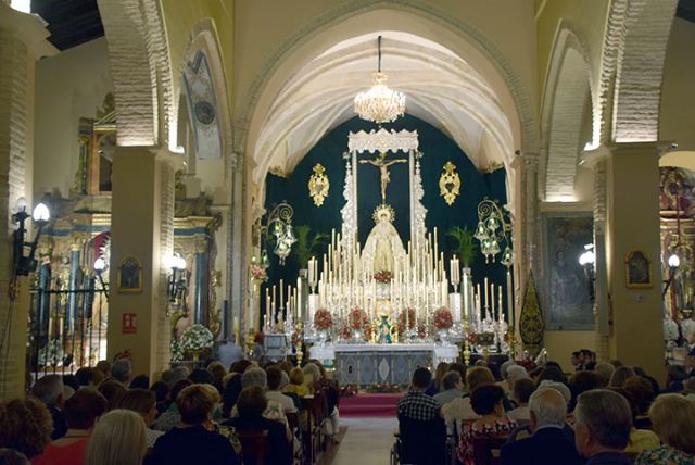 Se está celebrando el culto de Quinario de la Hermandad de la Vera-cruz de Alcalá del Río - 3, Foto 3