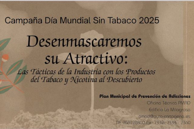 Cartagena se suma al Día Mundial Sin Tabaco con actividades de sensibilización y prevención - 1, Foto 1