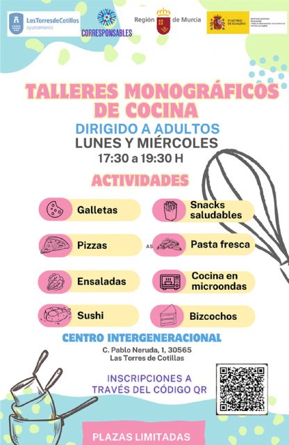 La Concejalía de Políticas Sociales organiza talleres de cocina para todas las edades - 1, Foto 1