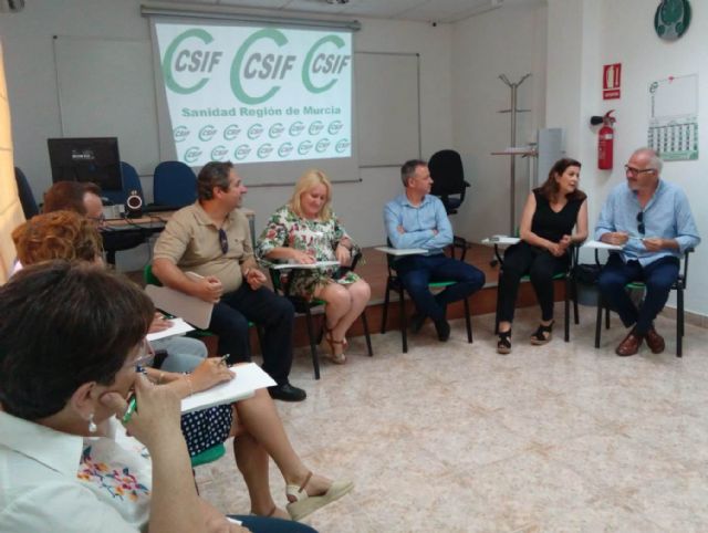 El presidente del Sector Nacional de Sanidad de CSIF visita la sede de Murcia - 1, Foto 1