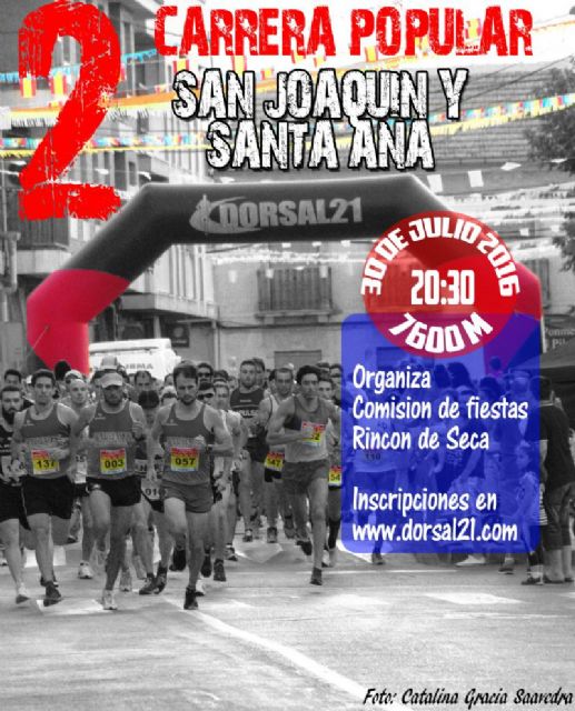 El 30 de julio, Rincón de Seca corre por San Joaquín y Santa Ana - 1, Foto 1