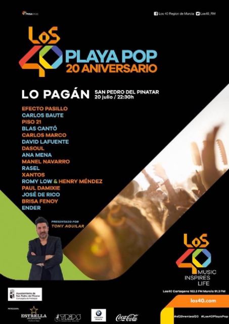 Los 40 Playa Pop celebra su 20 cumpleaños con artistas como Carlos Baute, Efecto Pasillo y Dasoul - 1, Foto 1
