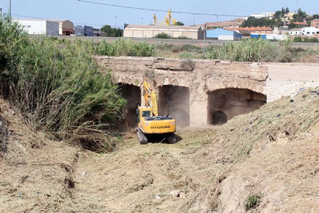 Visitan las actuaciones de limpieza en la rambla de Las Zorreras, junto al Acueducto de Los Arcos - 2, Foto 2