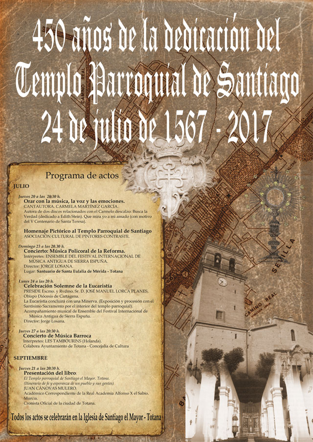 Presentan la segunda parte del programa de actos de la celebración del 450 aniversario de la dedicación del Templo Parroquial de Santiago, Foto 2