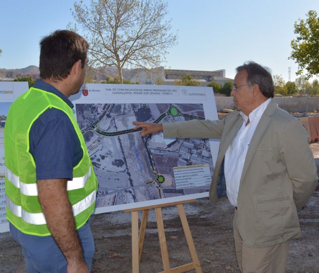 Mejoras en las obras de la Ronda Central de Lorca aceleran la construcción del nuevo puente - 1, Foto 1