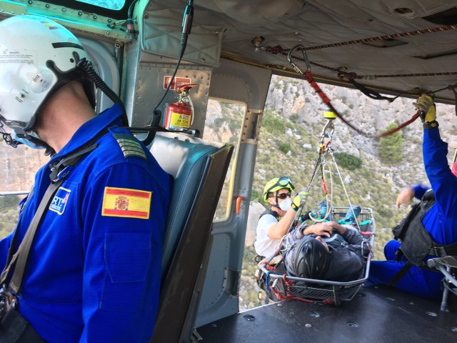Parapentista accidentado en la Sierra de la Magdalena - 2, Foto 2