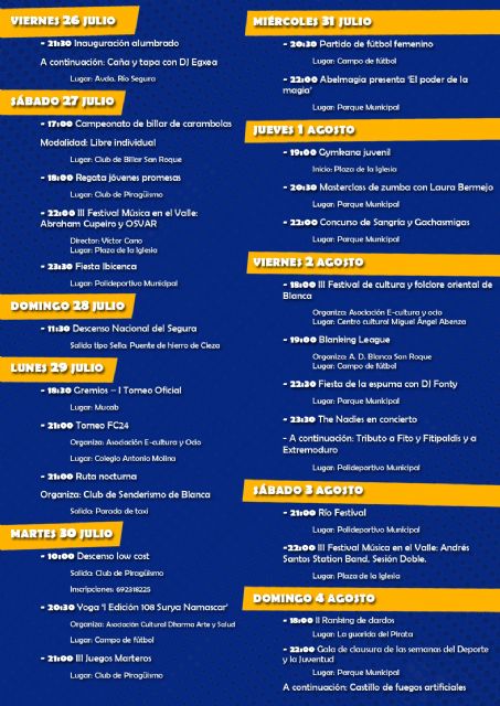 El Ayuntamiento de Blanca presenta la programación de la Semana de la Juventud 2024 - 1, Foto 1