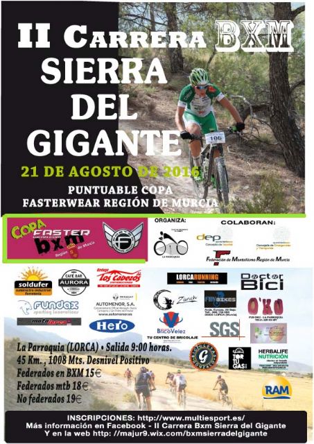 La Parroquia acoge este domingo la II Carrera BXM Sierra del Gigante enmarcada dentro de la Copa Fasterwear de la Región de Murcia - 1, Foto 1