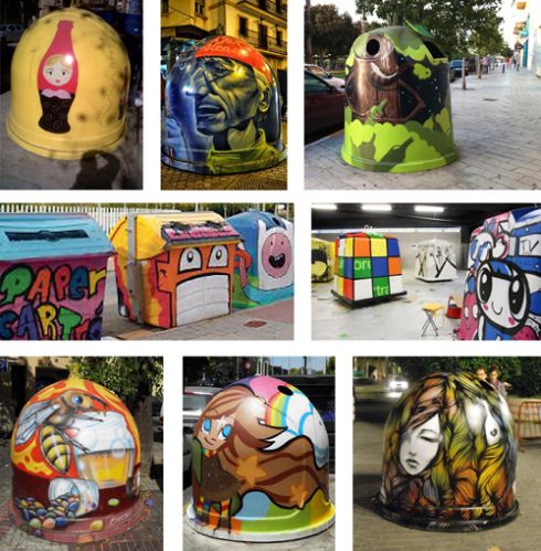 El PSOE propone la customización de los contenedores de recogida de residuos del centro histórico y barrios altos de Lorca - 2, Foto 2