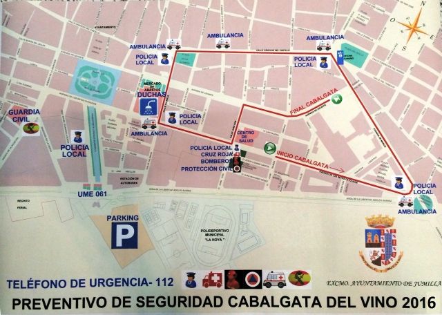 Un centenar de personas velarán por la seguridad en la Gran Cabalgata del Vino - 1, Foto 1