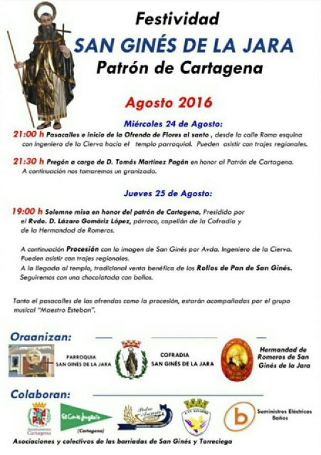 Ofrenda floral y procesión para honrar a San Ginés de la Jara (Patrón de Cartagena) - 1, Foto 1