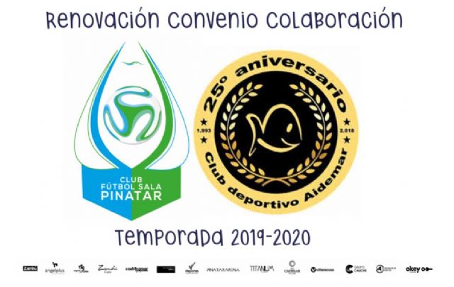 El Club Fútbol Sala Pinatar y el Club Deportivo Aidemar renuevan Convenio de Colaboración para la temporada 2019/20 - 1, Foto 1