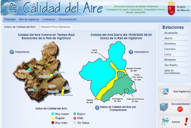 Activado el nivel preventivo por partículas en la estación medidora de La Aljorra - 1, Foto 1