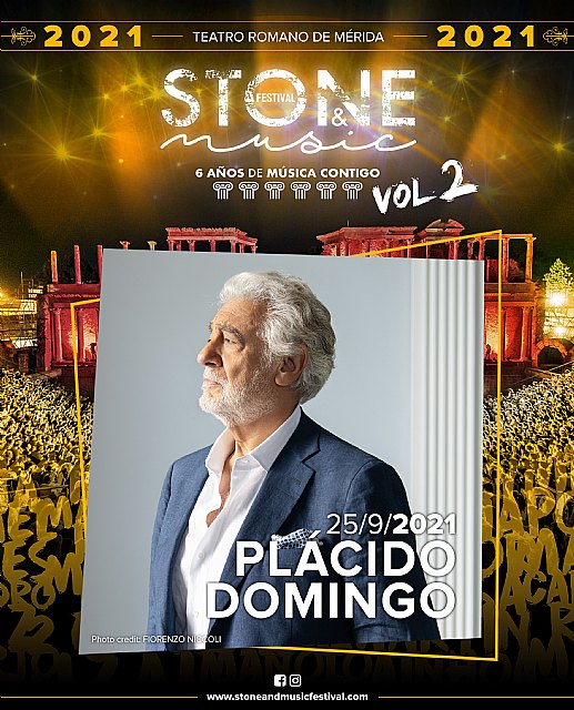 Plácido Domingo cantará en Mérida con Ana Mª Martínez, Xabier Anduaga y la Filarmónica de España dirigida por Josep Caballé - 1, Foto 1