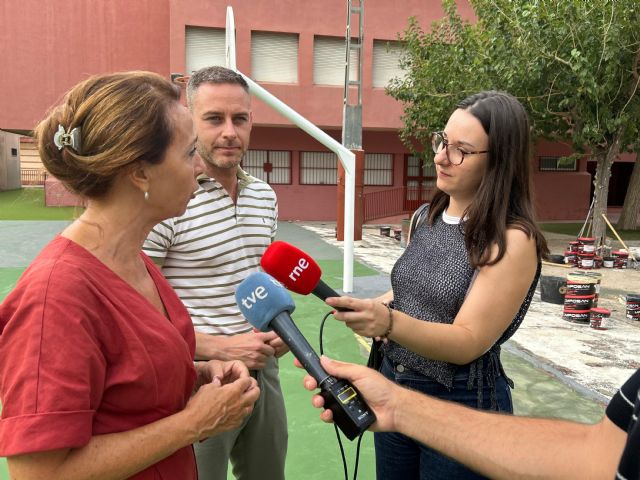 El Ayuntamiento de Murcia renueva la pista polideportiva del CEIP San Pablo para garantizar la seguridad y el uso escolar y deportivo - 1, Foto 1