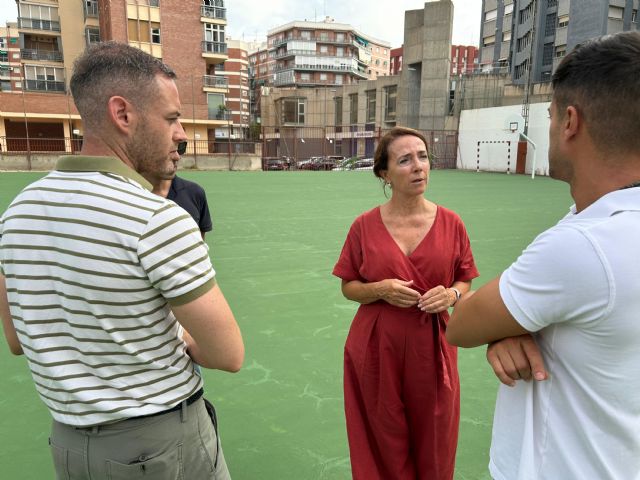 El Ayuntamiento de Murcia renueva la pista polideportiva del CEIP San Pablo para garantizar la seguridad y el uso escolar y deportivo - 4, Foto 4
