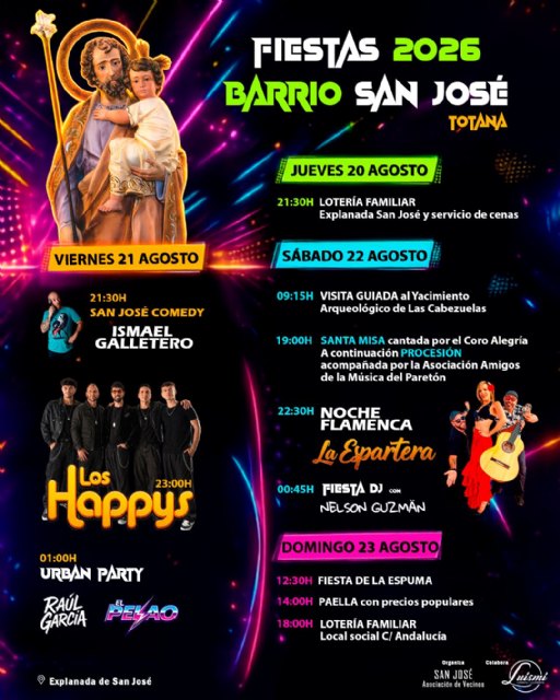 El Barrio San José de Totana celebrará sus fiestas del 20 al 23 de agosto, Foto 2
