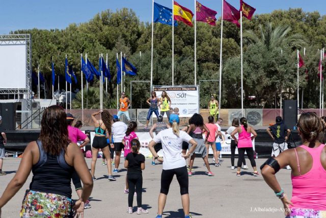 Una jornada de Zumba solidaria llevó al campamento el deporte y el ocio para las personas con discapacidad - 3, Foto 3