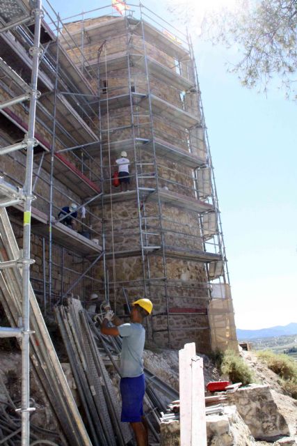 Las obras en la muralla del Castillo de Caravaca mejoran la seguridad de la estructura y previenen problemas de humedad - 5, Foto 5
