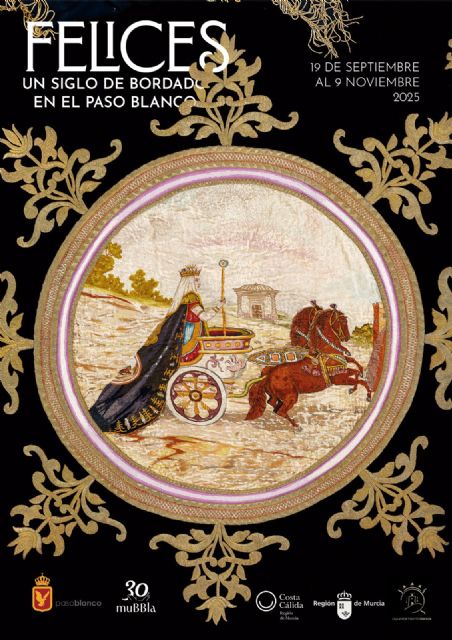 El Paso Blanco presenta la exposición “Felices, un siglo de bordado en el Paso Blanco”, un recorrido único por la historia artística de la cofradía - 1, Foto 1
