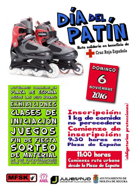 La Plaza de España acogerá el domingo 6 de noviembre el DÍA DEL PATÍN con una ruta urbano por el centro de Molina de Segura - 3, Foto 3