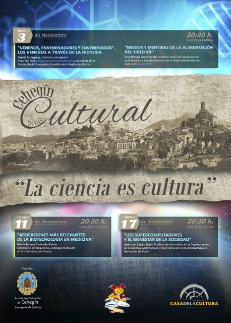 Se presenta el ciclo de conferencias Cehegín Cultural, que en esta edición mostrará el  universo de  la ciencia como difusora de la cultura - 1, Foto 1